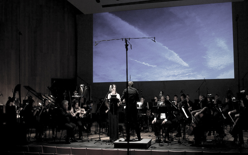 View of the orchestra for Les Quatre Temps Cardinaux on June 6 2015 at June in Buffalo