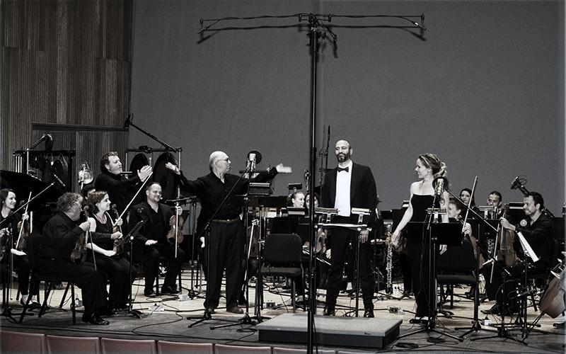 View of the orchestra for Les Quatre Temps Cardinaux on June 6 2015 at June in Buffalo